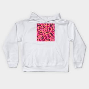 Camouflage Pink Orange Kids Hoodie